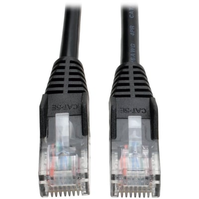 Eaton Tripp Lite Series Cat5e 350 MHz Snagless Molded (UTP) Ethernet Cable (RJ45 M/M), PoE - Black, 14 ft. (4.27 m)