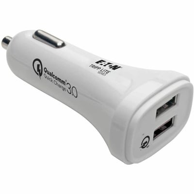 Tripp Lite by Eaton Dual-Port USB Car Charger Quick Charge - Dual USB-A 3.0 UL 2089 Certified