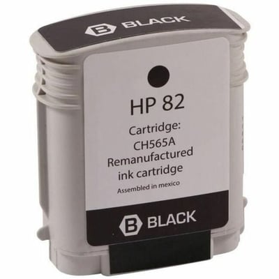 WF Remanufactured High Yield Black Wide Format Ink Cartridge for HP 82 (CH565A)