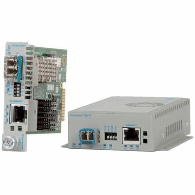 10 GIGABIT MEDIA CONVERTER 10G SFP+ TO 10/100/1000 UNIV -40 TO 60C
