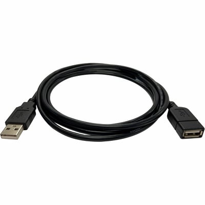 USB 2.0 EXTENSION CABLE - TYPE-A, MALE/FEMALE, BLACK, 3-FT. (0.9-M)