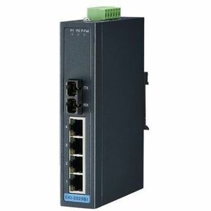 4+1 FX SC SINGLE-MODE UNMANAGED INDUSTRIAL ETHERNET SWITCH