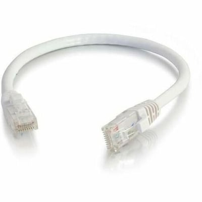 Quiktron Q-Series Patch Cords, Cat6, Booted, White, 9 Ft