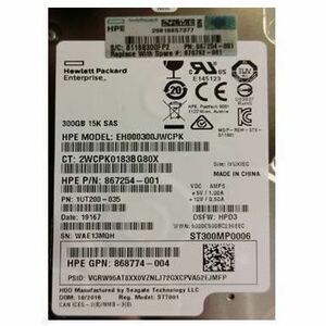 KIT HP 300GB 15K 12G 2.5INCH SAS HDD REFURB
