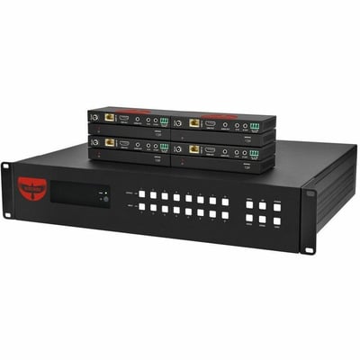 18G 8X8 HDMI 2.0 MATRIX HDBASET 150M WITH 8 RECEIVERS