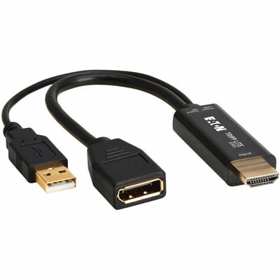 HDMI TO DISPLAYPORT CONVERTER M/F WITH USB POWER 4K60HZ 7IN.18CM