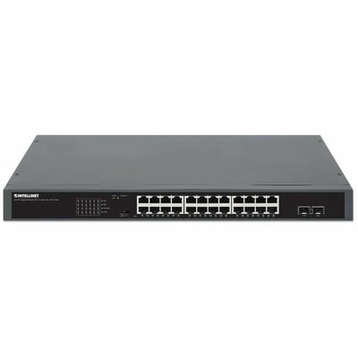 24-PORT GIGABIT ETHERNET POE+ SWITCH WITH 2 SFP PORTS
