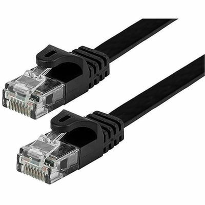 MONOPRICE FLEXBOOT FLAT CAT6 ETHERNET PATCH CABLE - SNAGLESS RJ45_ FLAT_ 550MHZ_