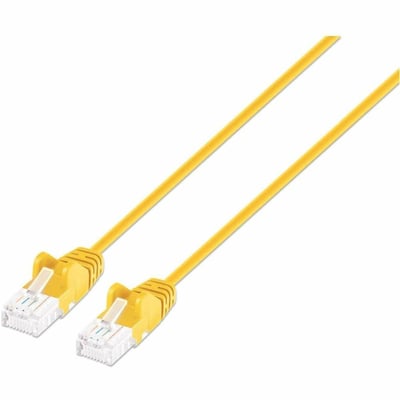 CAT6 U/UTP SLIM NETWORK PATCH CABLE, 7 FT., YELLOW