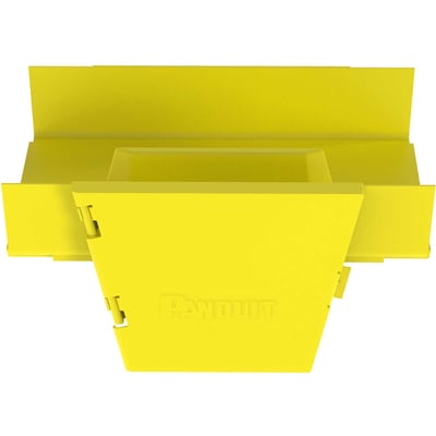 Panduit FiberRunner Vertical Tee, 90, 12x4, Yellow