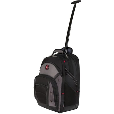 SwissGear Synergy 602683 Carrying Case (Rolling Backpack) for 12.9" to 16" Notebook, Tablet - Black, Gray