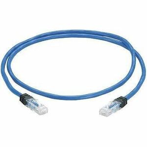 Panduit Zone Cord, Cat 6 UTP Solid Plenum Blue Cable, Plug to Plug, 30 Feet