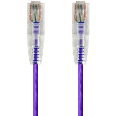 SLIMRUN  CAT6 UTP CABLE-0.5FT PURPLE