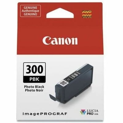 Canon LUCIA PRO PFI-300 Original Inkjet Ink Cartridge - Single Pack - Photo Black - 1 Pack