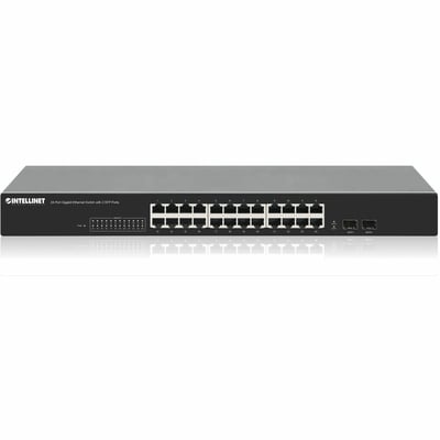 24-PORT GIGABIT ETHERNET SWITCH WITH 2 SFP PORTS