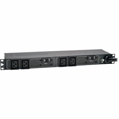 Tripp Lite by Eaton PDU 7.7kW Single-Phase 200-240V Basic PDU 4 C19 Outlets IEC 309 32A Blue Input 3.6 m Cord 1U Rack-Mount