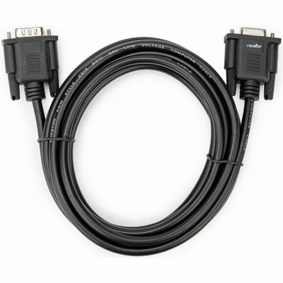 9.8FT RS232 SERIAL NULL MODEM CROSSOVER SERIAL CABLE -BLACK - M/F