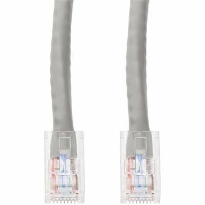 AddOn 20ft Gray CAT 6 PVC Ethernet Cable Non-Booted RJ-45 M/M with Length Labels