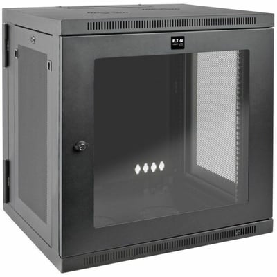 Tripp Lite by Eaton SmartRack 12U UPS-Depth Wall-Mount Small Rack Enclosure Clear Acrylic Window Hinged Back