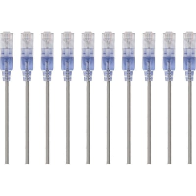 SLIM CAT6A CABLE - 10PK_ 5FT GRAY
