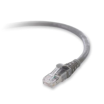 BELKIN F2CP003-14GY-LS PATCH CABLE - MALE LEFT GENDER - MALE RIGHT GENDER - RJ-4
