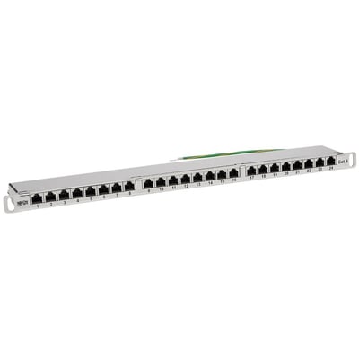 Tripp Lite by Eaton Cat5e/Cat6 24-Port Patch Panel - Shielded Krone IDC 568A/B RJ45 Ethernet 0.5U Rack-Mount TAA