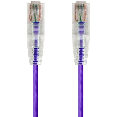 SLIMRUN CAT6 UTP CABLE-2FT PURPLE