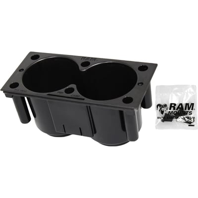 RAM Mounts Tough-Box 4" Filler Dual Cup Holder