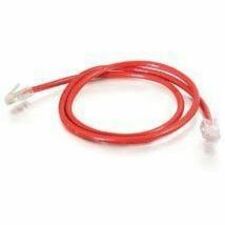 Quiktron Q-Series Patch Cords, CAT6, Non-Booted, Red, 100 FT