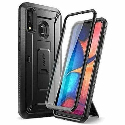 GALAXY A20 / A30 UNICORN BEETLE PRO RUGGED HOLSTER CASE-BK