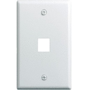 On-Q 1-Gang, 1-Port Wall Plate, 10-Pk, White