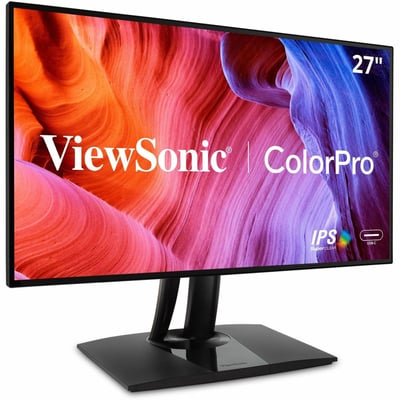 ViewSonic VP2768a 27-Inch Premium IPS 1440p Monitor with Advanced Ergonomics, ColorPro 100% sRGB Rec 709, 14-bit 3D LUT, Eye Care, 90W USB C, RJ45, HDMI, Daisy Chain for Home and Office