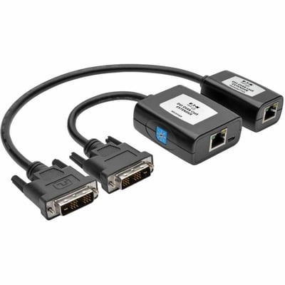 Tripp Lite by Eaton DVI over Cat5/6 Active Extender Kit Transmitter/Receiver for Video DVI-D Single Link Up to 125 ft. (38 m)