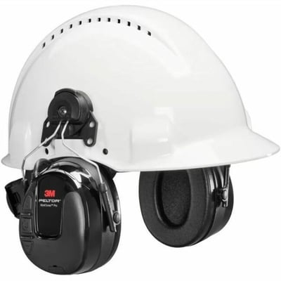 PELTOR WORKTUNES PRO AM/FM HEADSET HARD HAT ATTACHED