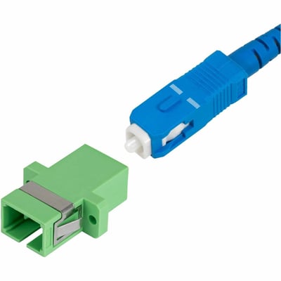 SC FIBER COUPLER 10 PACK SC/APC OS2 SINGLE MODE W/FLANGE