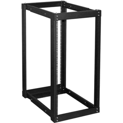 Claytek 22U 1100mm Adjustable Open Frame Server Rack with 1U Heavy Duty Shelf