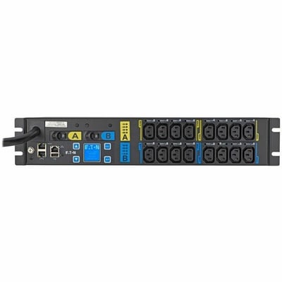 Eaton Metered Input Rack PDU, 2U, 3PH, 6FT IEC 60309 460P9W Input, 240V, 48A, Outlets: (6) L6-30P