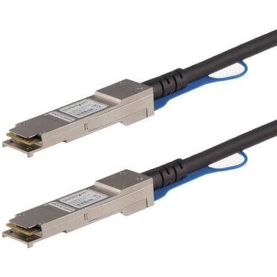 StarTech.com 1m 40G QSFP+ to QSFP+ Direct Attach Cable for HPE JG326A 40GbE QSFP+ Copper DAC 40 Gbps Low Power Active Twinax