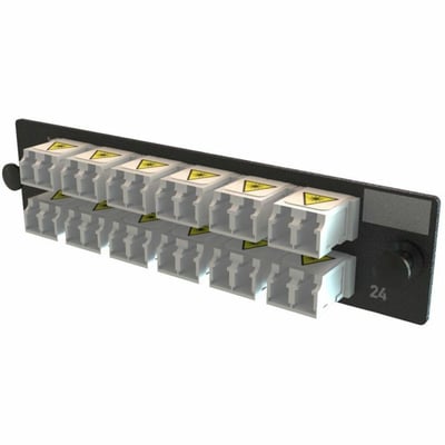 ADPT PANEL OFP 12 KEYED LC DX 24F WHITE MOQ 1