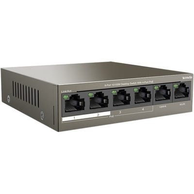 6-PORT 10/100 SWITCH 4-PORT POE .
