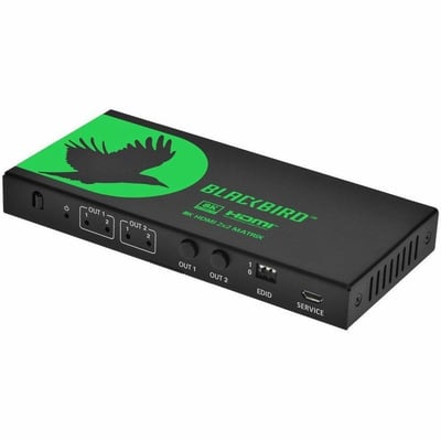 BLACKBIRD 2X2 HDMI MATRIX WITH AUDIO EXTRACTION_ HDMI 2.1_ HDCP 2.3