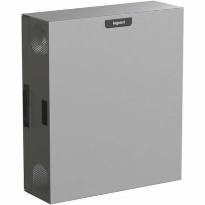Ortronics Compact Edge Cabinet, 4 RU, Solid Door - Magnesium