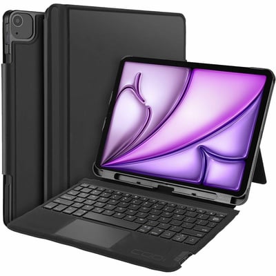 Bluetooth Keyboard Folio Case for iPad Air 11" (M2, M3), iPad Air 10.9" (5th, 4th Gen), iPad Pro 11" (4th, 3rd, 2nd, 1st Gen)