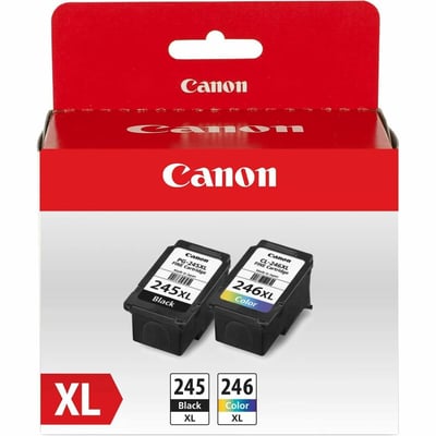 Canon PG-245 XL / CL-246 XL Original High Yield Inkjet Ink Cartridge - Value Pack - Black - 2 Pack