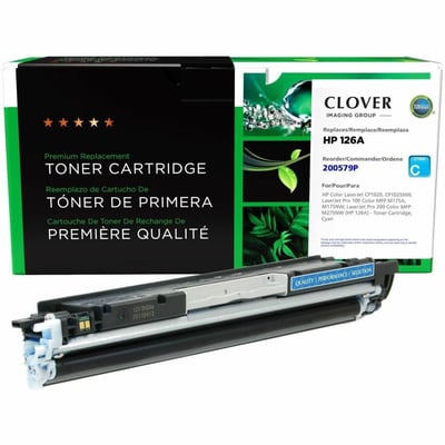 Clover Imaging Remanufactured Cyan Toner Cartridge for HP 126A (CE311A)