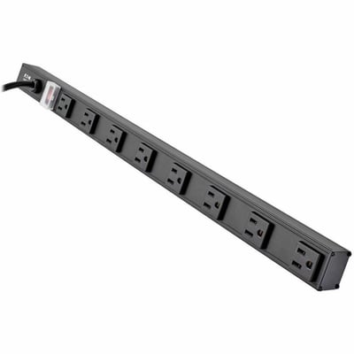 Tripp Lite by Eaton 8-Outlet Vertical Power Strip 120V 15A NEMA 5-15P 15 ft. (4.57 m) Cord 24 in. Black Housing