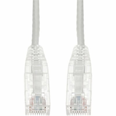 5FT WHITE CAT6 SLIM UTP PVC SNAGLESS CLEAR-CLAW 10-PACK