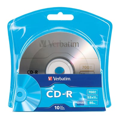 Verbatim 96932 CD Recordable Media - CD-R - 52x - 700 MB - 10