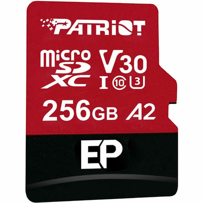 PATRIOT EP SERIES 256GB MICRO SDXC V30 A2 (W/O ADAPTOR)