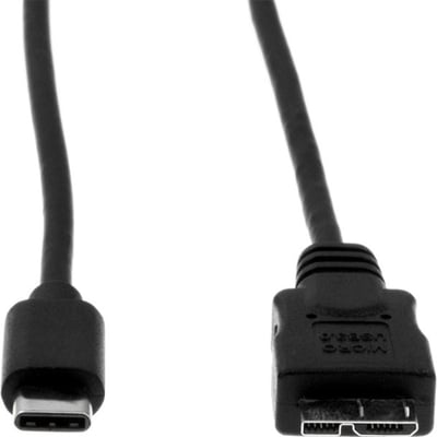Rocstor Premium USB-C to Micro-B Cable 3ft (1m) - M/M - USB 3.0 - USB Type-C to Micro-USB Cable - USB for External Hard Drive, Tablet, Notebook - 3 ft - 1 Pack - 1 x Type C Male USB - 1 x Type B Male Micro USB - Nickel Plated - Sh